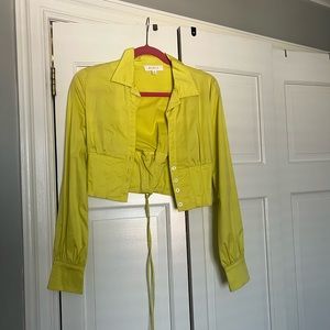 Button down corset top